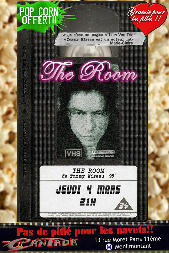 The Room, jeudi 4 mars, à la Cantada